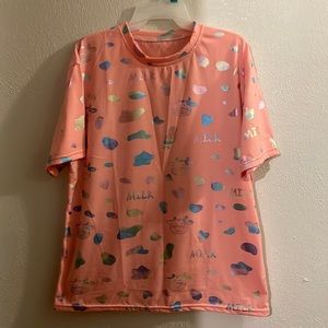 Womens Large Foil Print T-Shirt NWOT